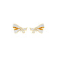 Flair Twist Diamond Stud Earrings 18 KT / Yellow Gold