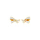 Flair Twist Diamond Stud Earrings 18 KT / Yellow Gold