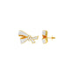 Flair Twist Diamond Stud Earrings 18 KT / Yellow Gold
