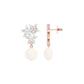 Mosslight Diamond Drop Earrings 18 KT / Rose Gold