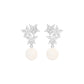 Mosslight Diamond Drop Earrings 18 KT / White Gold