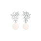 Mosslight Diamond Drop Earrings 18 KT / White Gold