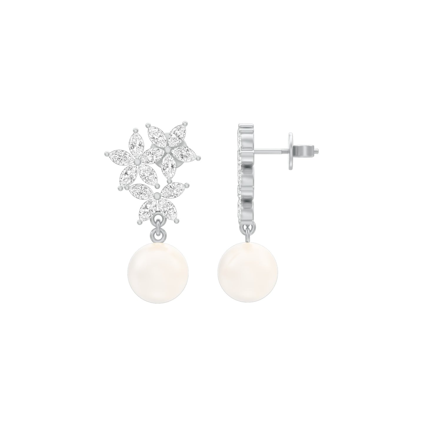 Mosslight Diamond Drop Earrings