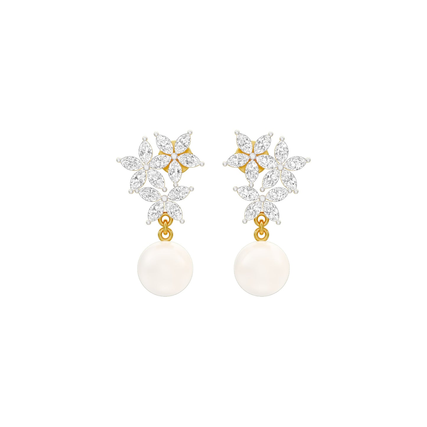 Mosslight Diamond Drop Earrings