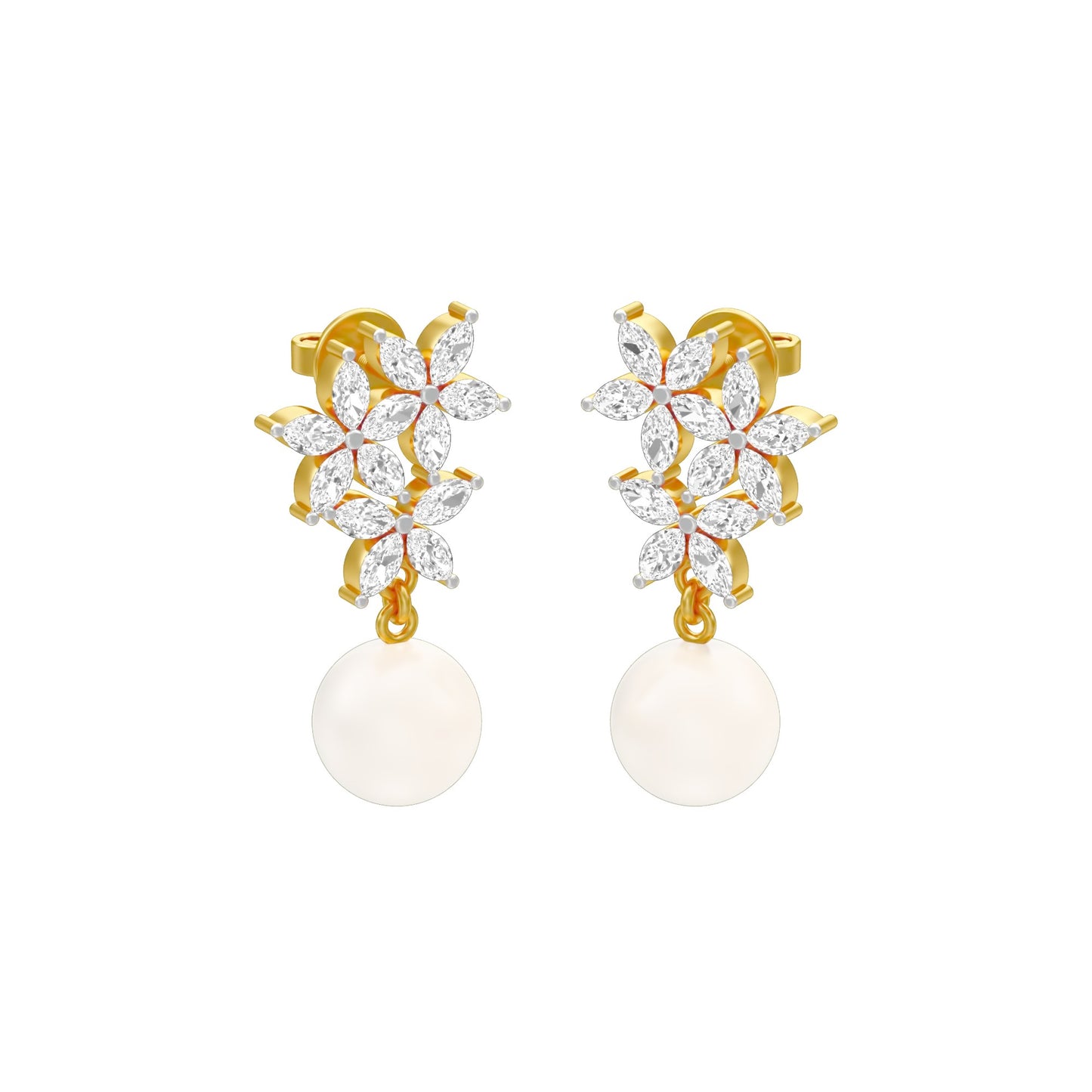 Mosslight Diamond Drop Earrings