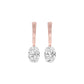 Night-Ready Diamond Drop Earrings 18 KT / Rose Gold
