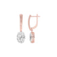 Night-Ready Diamond Drop Earrings 18 KT / Rose Gold