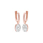 Night-Ready Diamond Drop Earrings 18 KT / Rose Gold