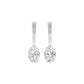 Night-Ready Diamond Drop Earrings 18 KT / White Gold