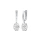 Night-Ready Diamond Drop Earrings 18 KT / White Gold