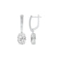Night-Ready Diamond Drop Earrings 18 KT / White Gold