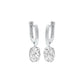 Night-Ready Diamond Drop Earrings 18 KT / White Gold