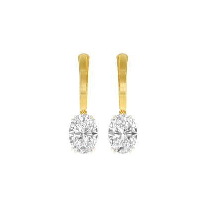 Night-Ready Diamond Drop Earrings 18 KT / Yellow Gold