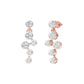 Dots in Motion Diamond Drop Earrings 18 KT / Rose Gold