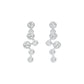 Dots in Motion Diamond Drop Earrings 18 KT / White Gold