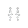 Dots in Motion Diamond Drop Earrings 18 KT / White Gold