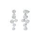 Dots in Motion Diamond Drop Earrings 18 KT / White Gold