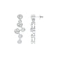 Dots in Motion Diamond Drop Earrings 18 KT / White Gold