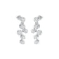 Dots in Motion Diamond Drop Earrings 18 KT / White Gold