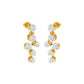 Dots in Motion Diamond Drop Earrings 18 KT / Yellow Gold