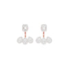 Flora Gleam Diamond Stud Earrings 18 KT / Rose Gold