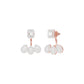 Flora Gleam Diamond Stud Earrings 18 KT / Rose Gold