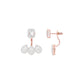 Flora Gleam Diamond Stud Earrings 18 KT / Rose Gold
