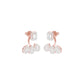 Flora Gleam Diamond Stud Earrings 18 KT / Rose Gold