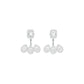 Flora Gleam Diamond Stud Earrings 18 KT / White Gold