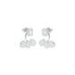 Flora Gleam Diamond Stud Earrings 18 KT / White Gold