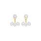 Flora Gleam Diamond Stud Earrings 18 KT / Yellow Gold