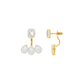Flora Gleam Diamond Stud Earrings 18 KT / Yellow Gold