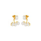 Flora Gleam Diamond Stud Earrings 18 KT / Yellow Gold