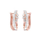Precision Hoop Diamond Bali Earrings 18 KT / Rose Gold