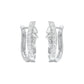 Precision Hoop Diamond Bali Earrings 18 KT / White Gold