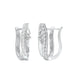 Precision Hoop Diamond Bali Earrings 18 KT / White Gold