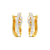 Precision Hoop Diamond Bali Earrings 18 KT / Yellow Gold