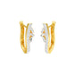Precision Hoop Diamond Bali Earrings 18 KT / Yellow Gold