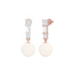 Classic Glowing Diamond Drop Earrings 18 KT / Rose Gold