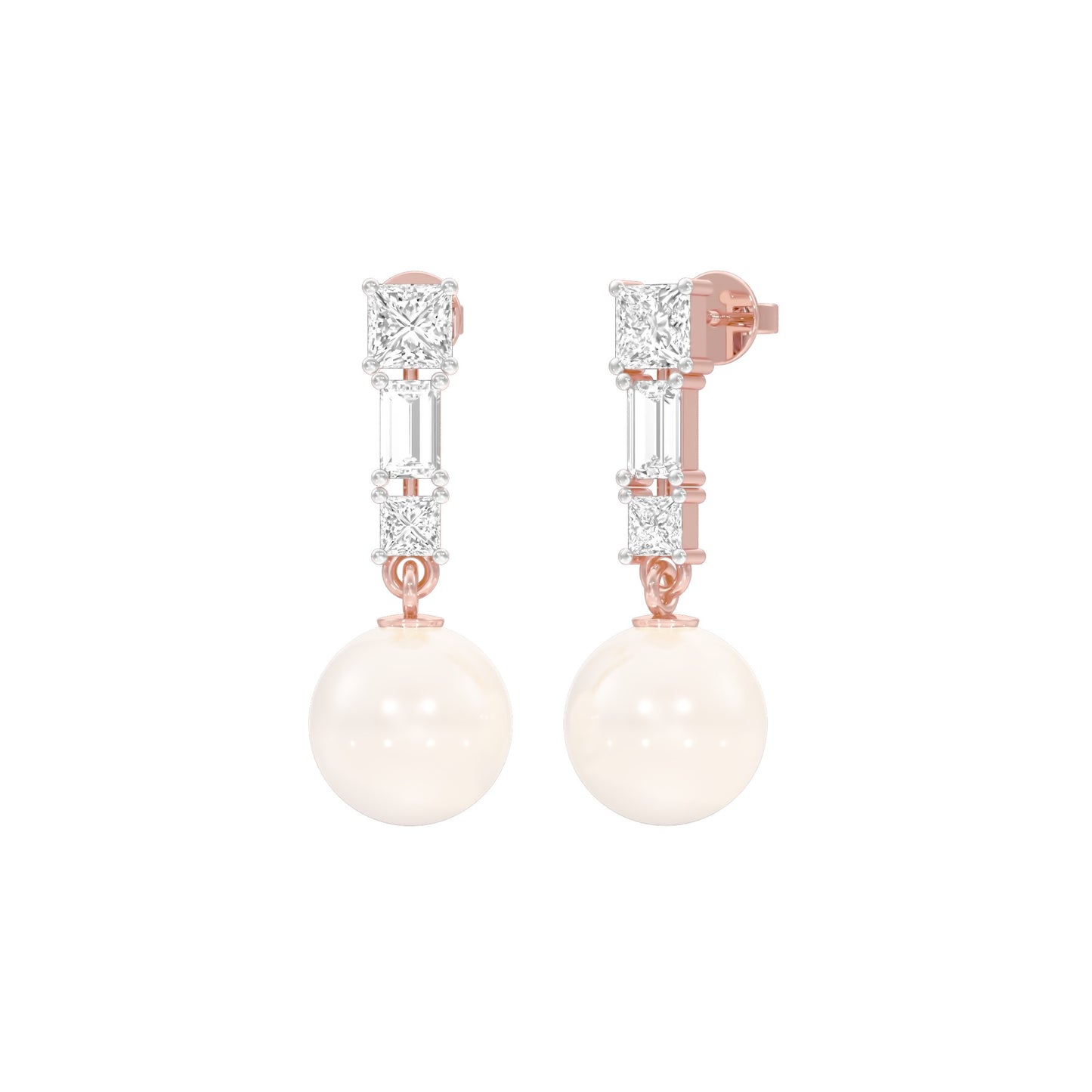 Classic Glowing Diamond Drop Earrings