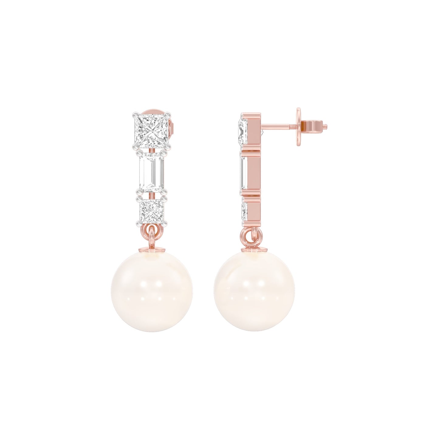 Classic Glowing Diamond Drop Earrings