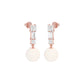 Classic Glowing Diamond Drop Earrings 18 KT / Rose Gold