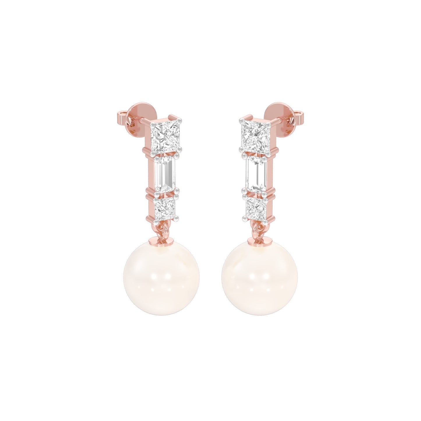 Classic Glowing Diamond Drop Earrings