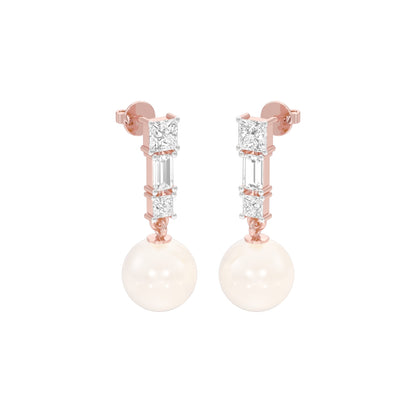 Classic Glowing Diamond Drop Earrings