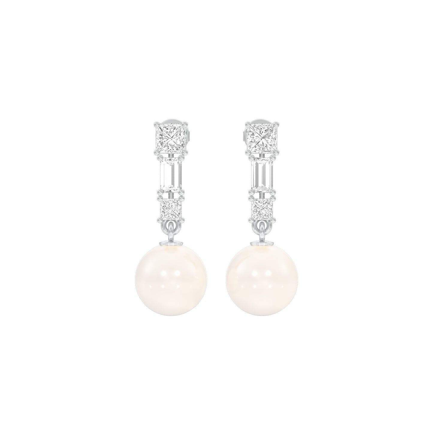 Classic Glowing Diamond Drop Earrings