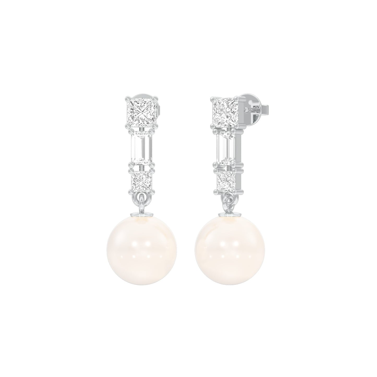Classic Glowing Diamond Drop Earrings