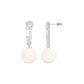 Classic Glowing Diamond Drop Earrings 18 KT / White Gold
