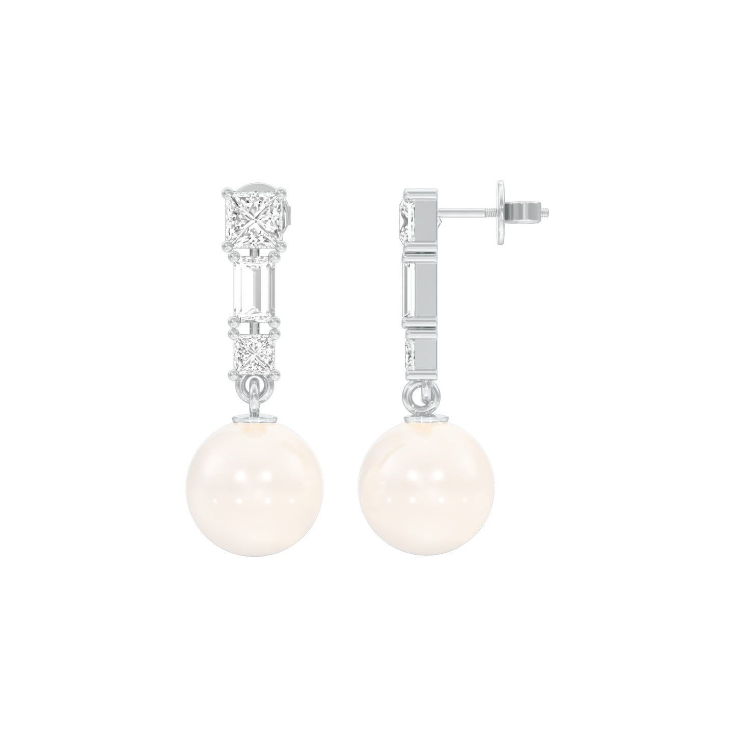 Classic Glowing Diamond Drop Earrings