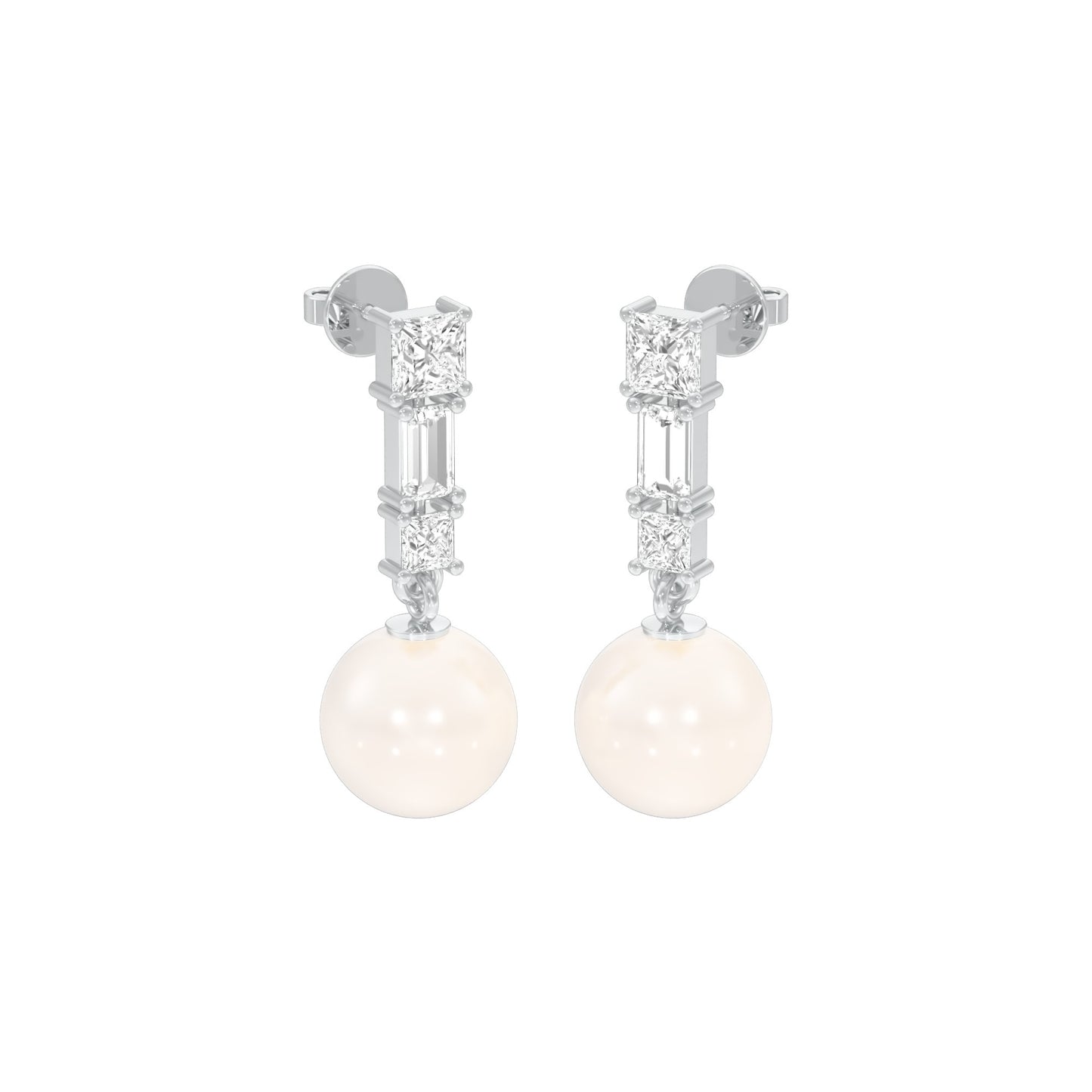 Classic Glowing Diamond Drop Earrings