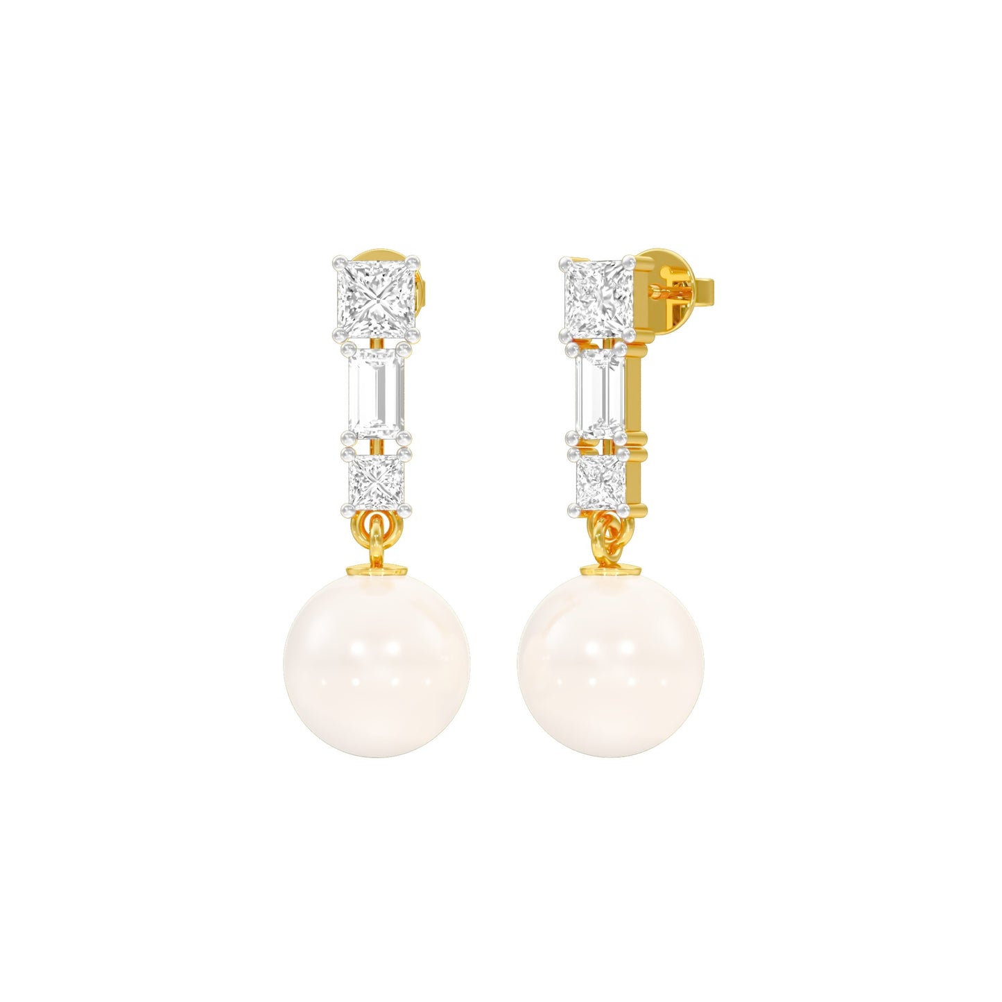 Classic Glowing Diamond Drop Earrings